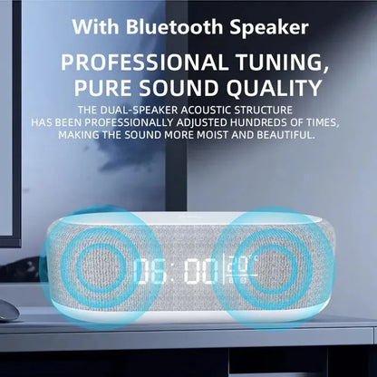 Loudspeaker Wireless Charger Clock