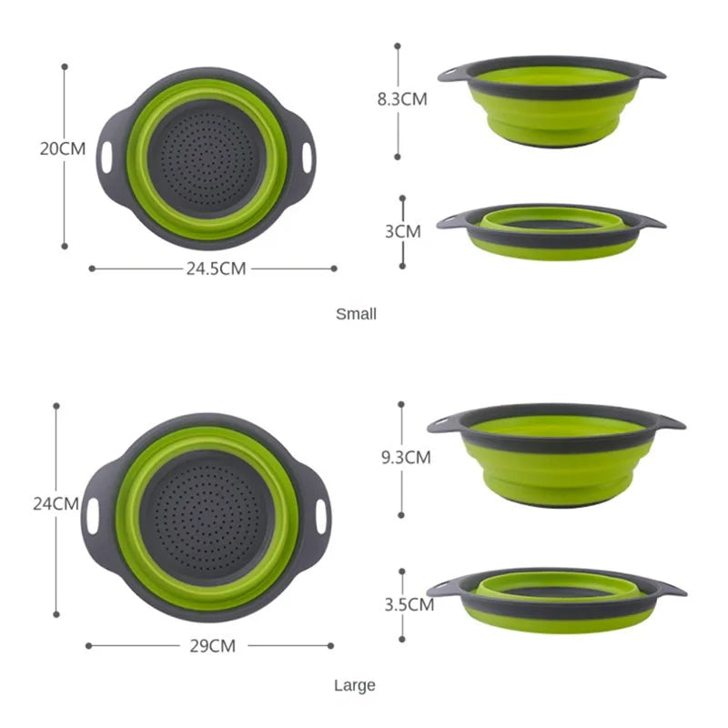 Silicone Veg And Fruit Cleaning Basket
