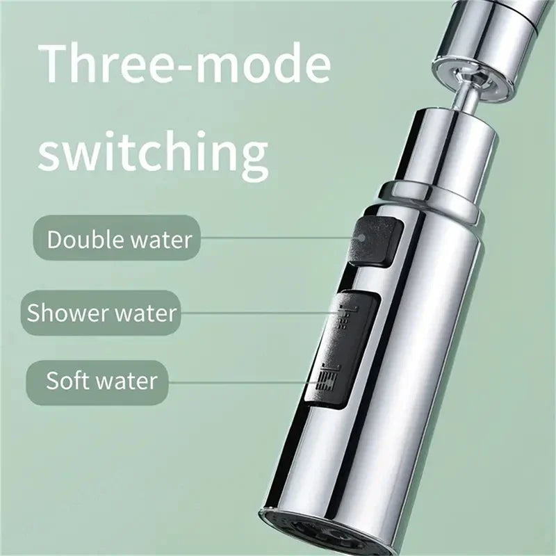 Three Modes Extended Faucet Extender