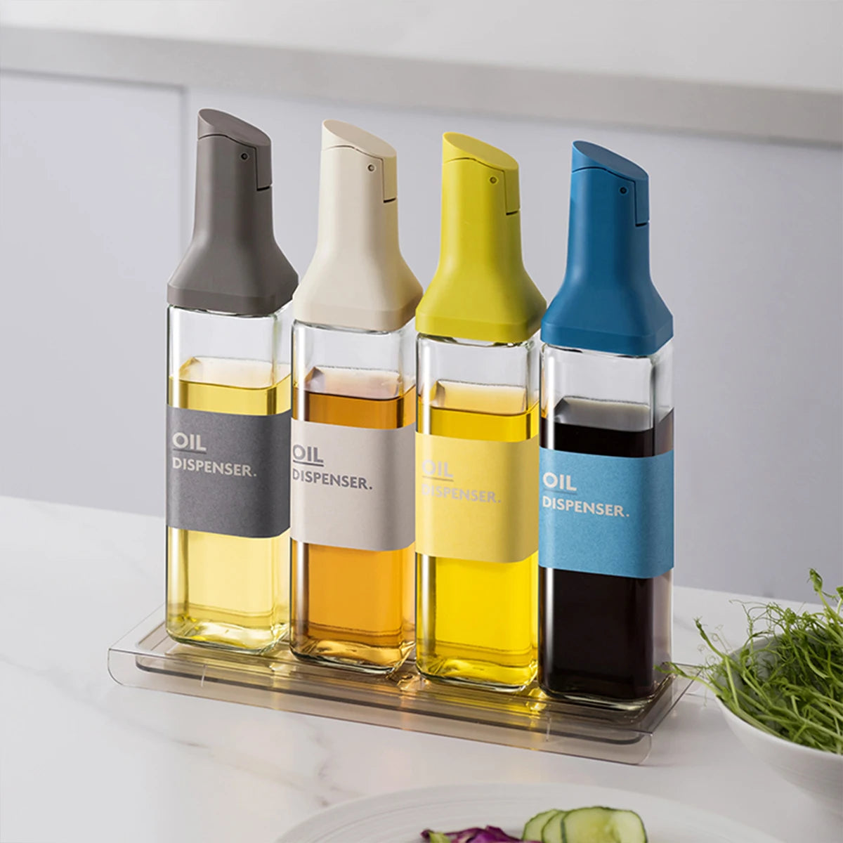 Automatic Glass Oil Bottle