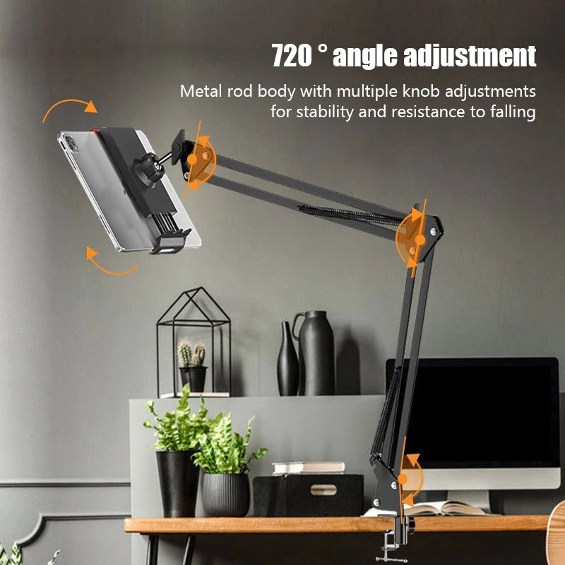 Rotating Long Arm Tablet Phone Holder