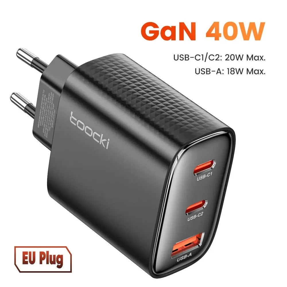 Toocki 40W GaN USB Type C Fast Charger