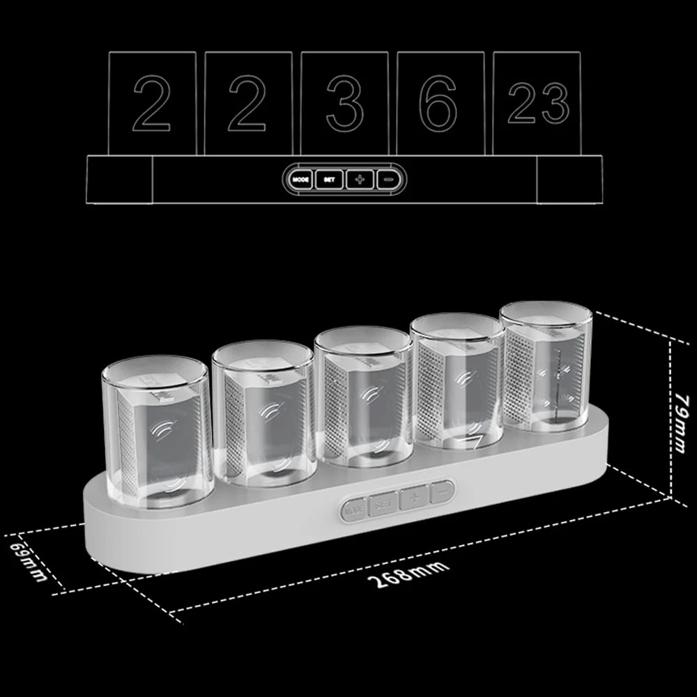 Digital Pixie Tube Clock