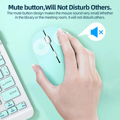 Silent Bluetooth Mouse For Computer iPad Tblet
