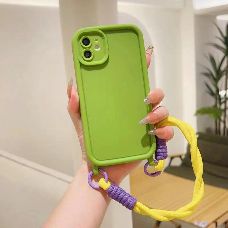 Candy Hand Strap Case For iPhone