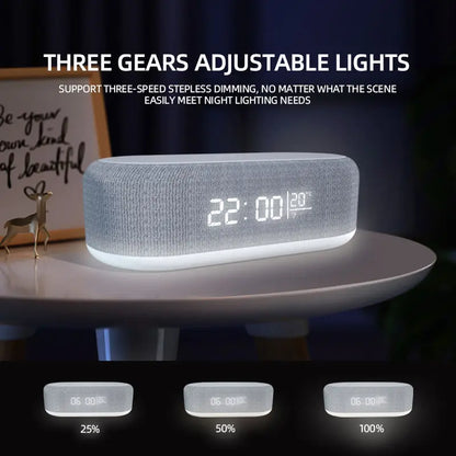 Wireless Charger Alarm Clock Dock