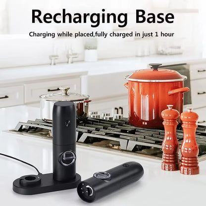 Electric Salt and Pepper Grinder Set