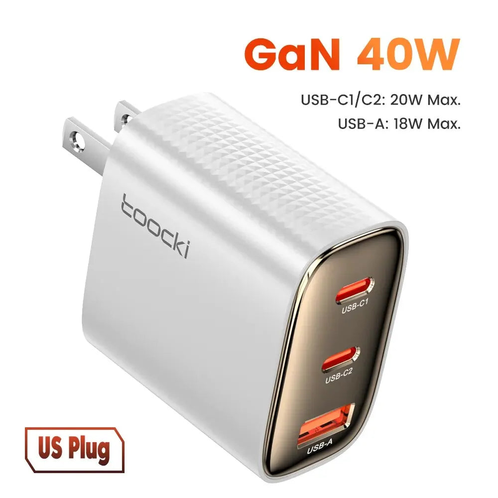 Toocki 40W GaN USB Type C Fast Charger