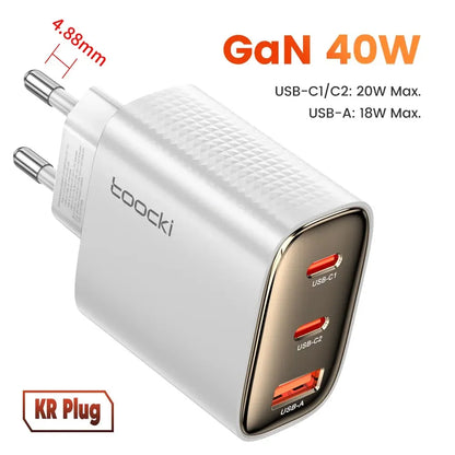 Toocki 40W GaN USB Type C Fast Charger