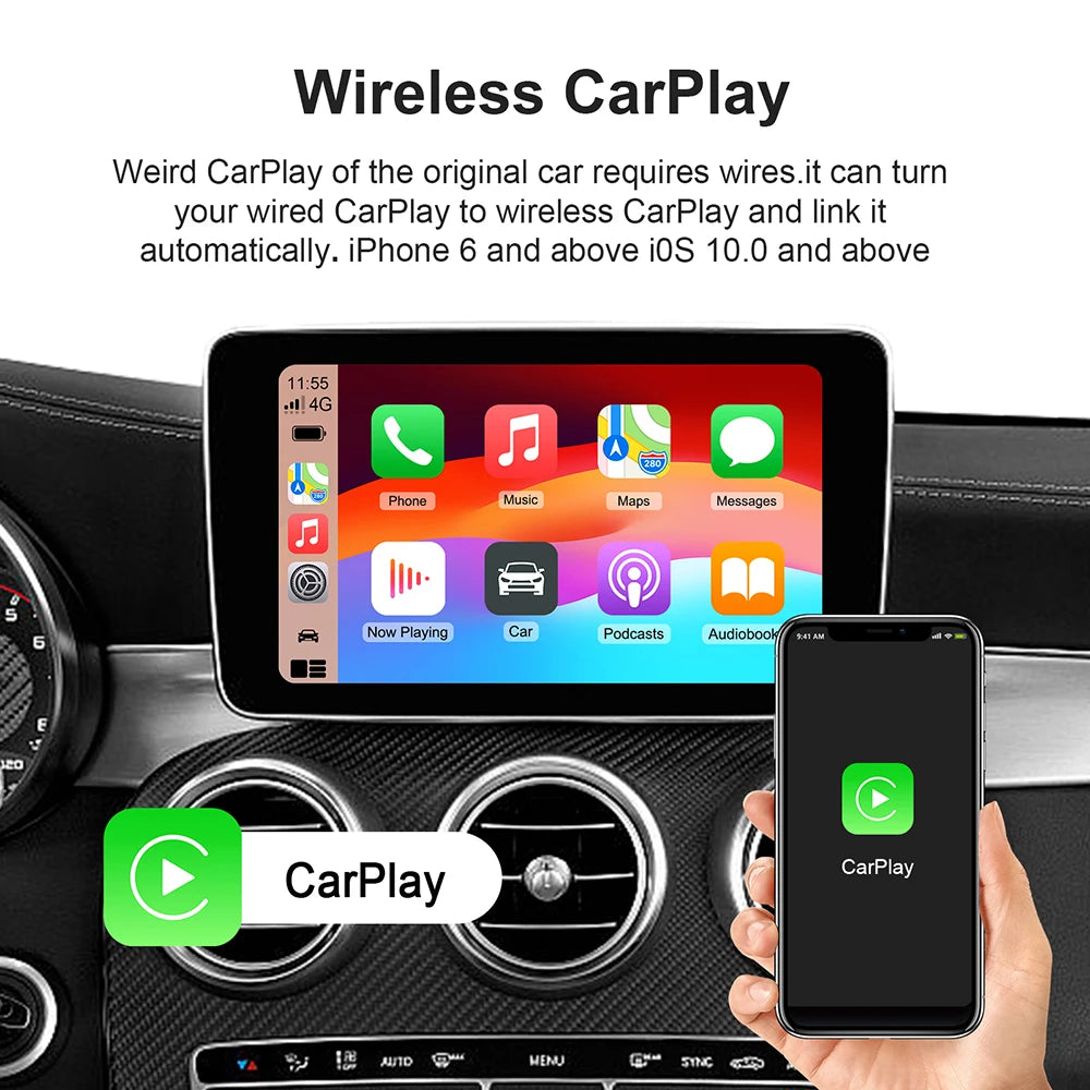 CarPlay AI Box Android 13 - Youtube Netflix