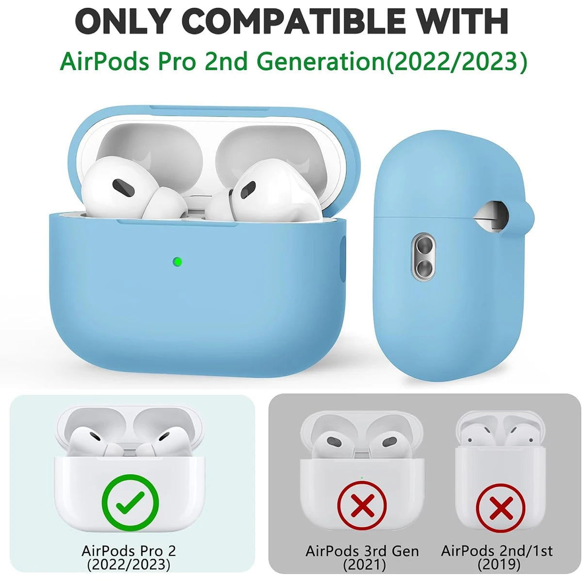 Silicone Case for AirPod Pro 1/2 with Cleaner Kit