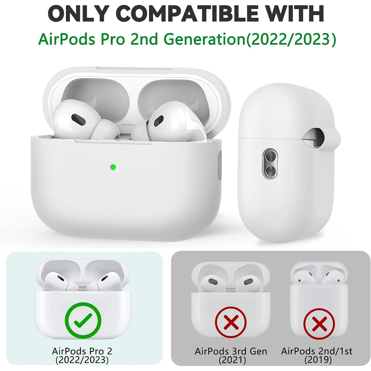 Silicone Case for AirPod Pro 1/2 with Cleaner Kit