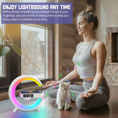 Wireless Charger RGB Speaker Dock Station