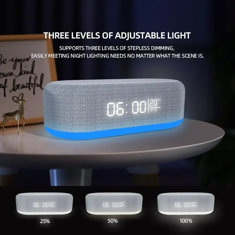 Loudspeaker Wireless Charger Clock