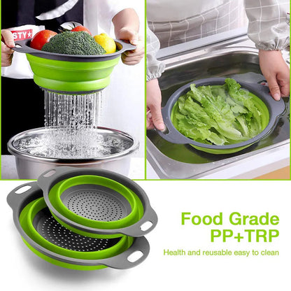 Silicone Veg And Fruit Cleaning Basket