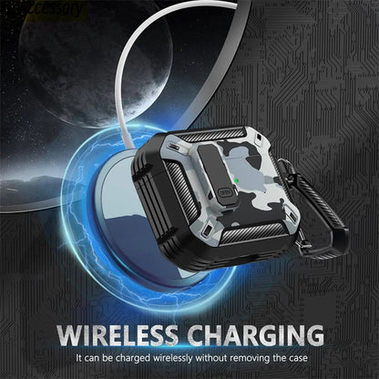 Carbon fiber case for AirPods 3 with Cleaner Kit