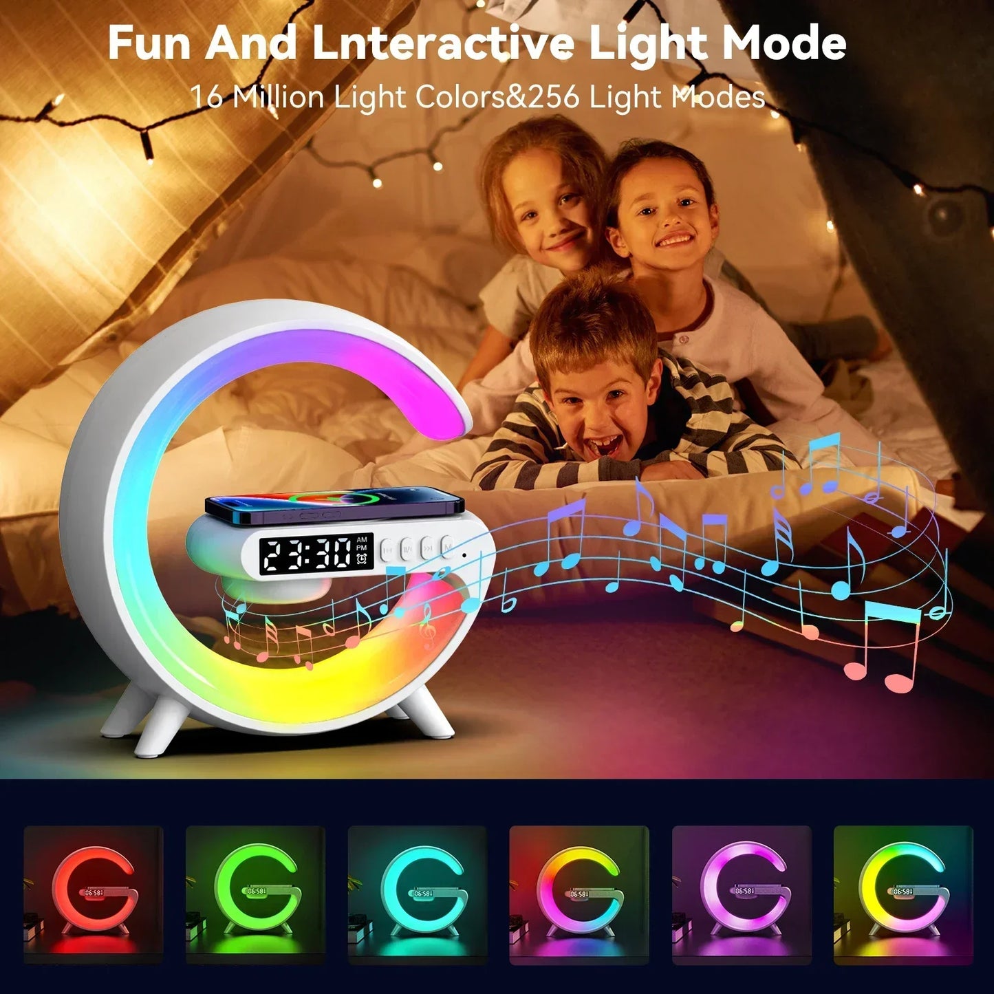 Wireless Charger RGB Speaker Dock Station