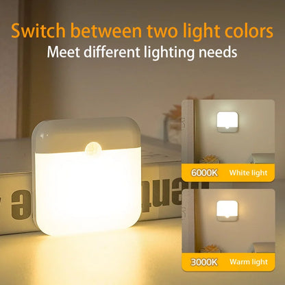 Motion Sensor LED Night Light Rechargeable