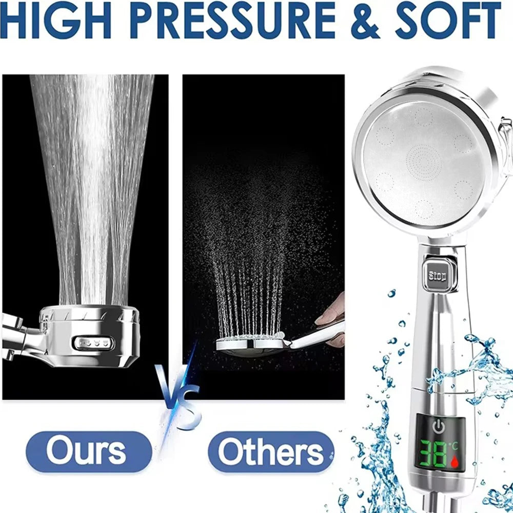 High Pressure Shower Temp Display