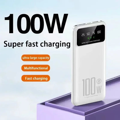 100W Super Fast Charging Portable Power bank