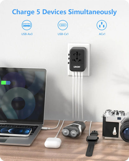 Universal Travel Adapter All-in-one