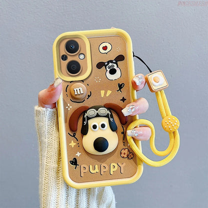 Strawberry Bear Strap Case For iPhone
