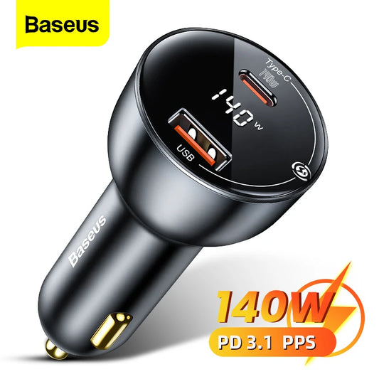 Baseus Laptop 140W Car Charger USB Type C