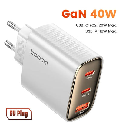 Toocki 40W GaN USB Type C Fast Charger
