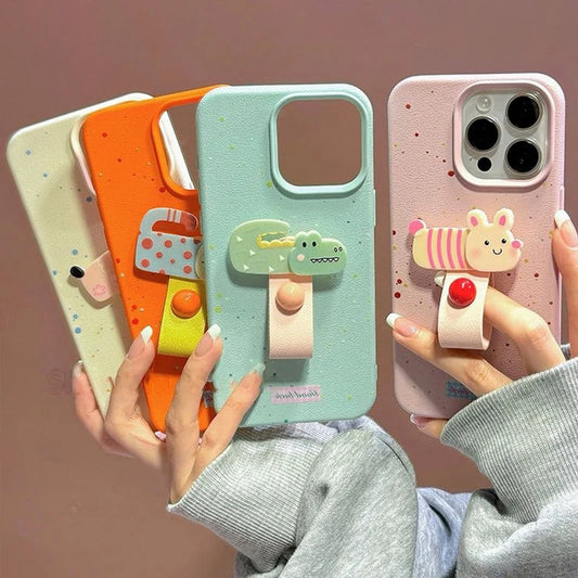 Cute Finger Ring Case For iPhone