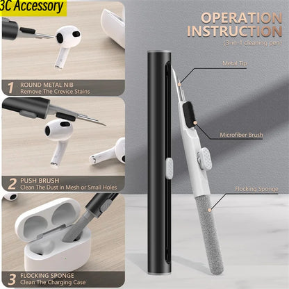 Carbon fiber case for AirPods 3 with Cleaner Kit