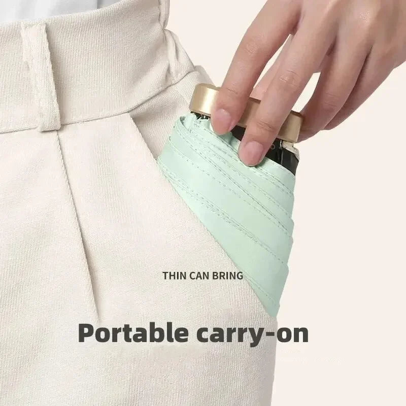 Mini Vinyl Pocket Umbrella