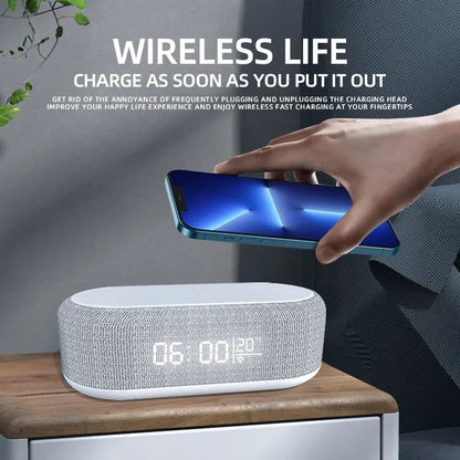 Wireless Charger Alarm Clock Dock