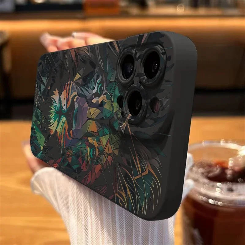 Colorful Lion Phone Case For iPhone