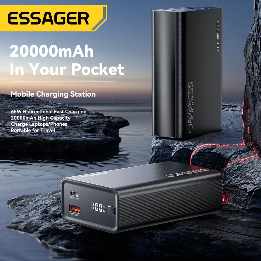 Essager Power Bank 20000mAh 65W