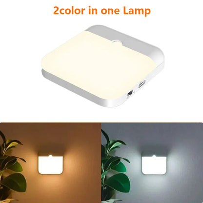 Motion Sensor LED Night Light Rechargeable