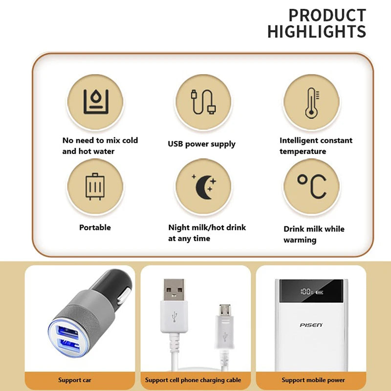 USB Milk Water Portable Warmer