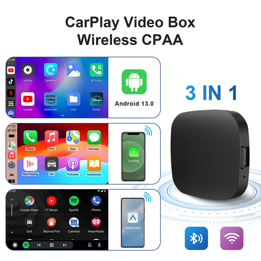 CarPlay AI Box Android 13 - Youtube Netflix