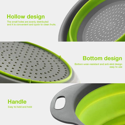 Silicone Veg And Fruit Cleaning Basket