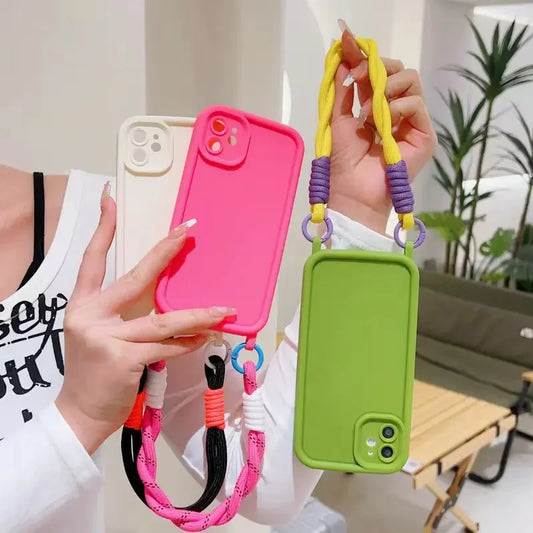 Candy Hand Strap Case For iPhone