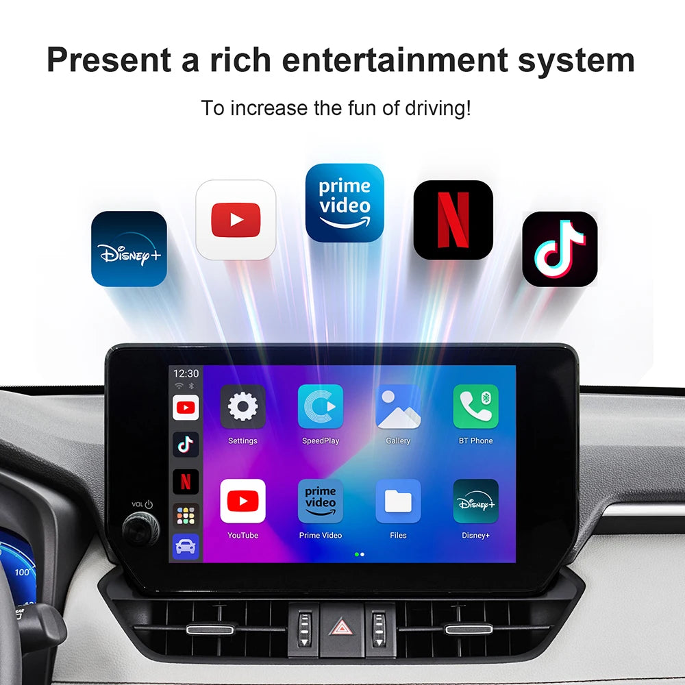 CarPlay AI Box Android 13 - Youtube Netflix