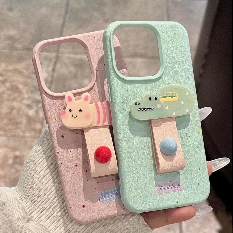Cute Finger Ring Case For iPhone