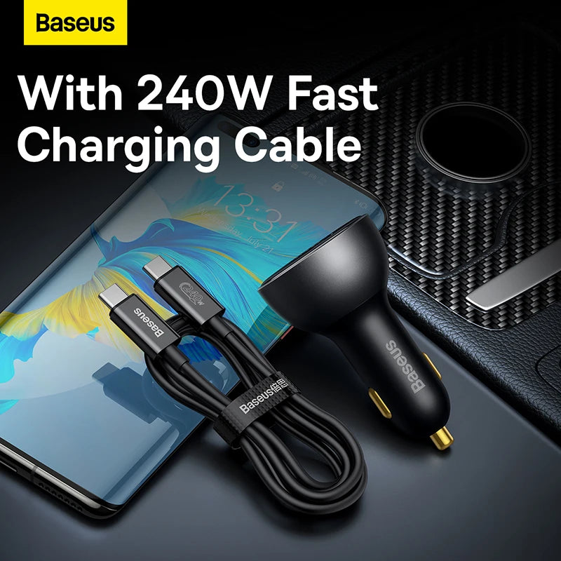 Baseus Laptop 140W Car Charger USB Type C