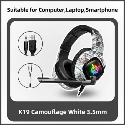 K19 Gaming Headset Wired With Mic