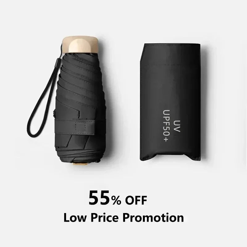 Mini Vinyl Pocket Umbrella
