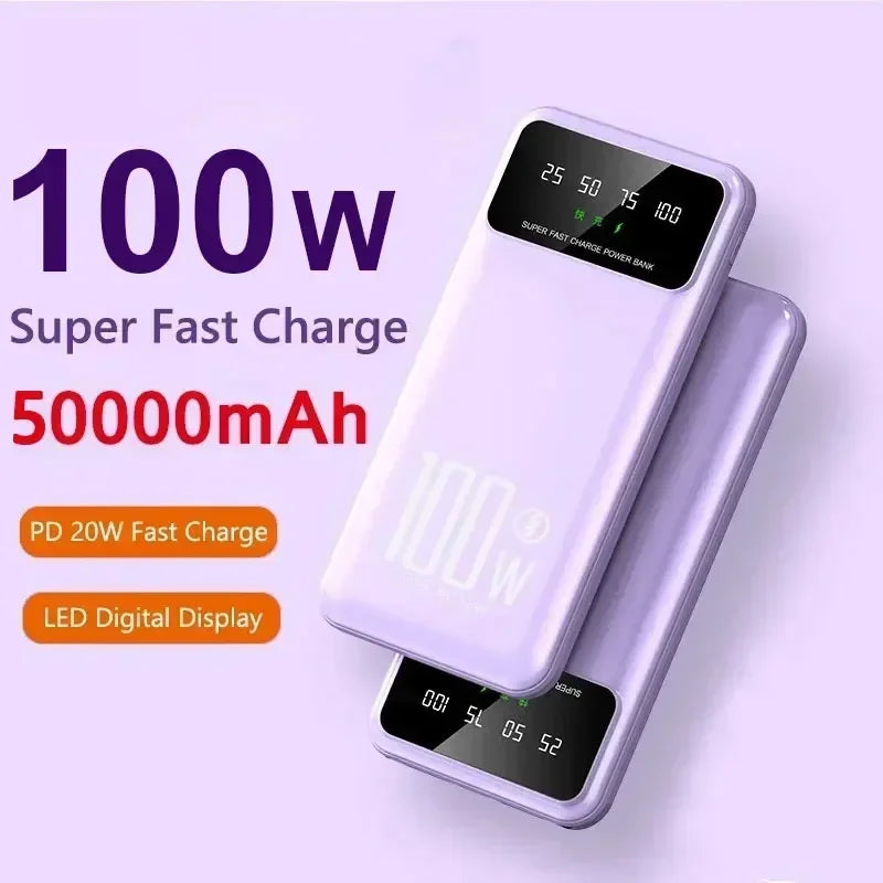 100W Super Fast Charging Portable Power bank