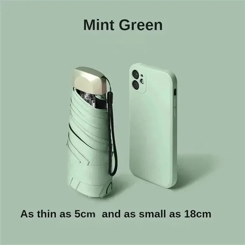 Mini Vinyl Pocket Umbrella