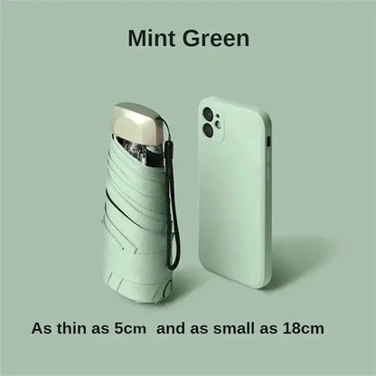 Mini Vinyl Pocket Umbrella