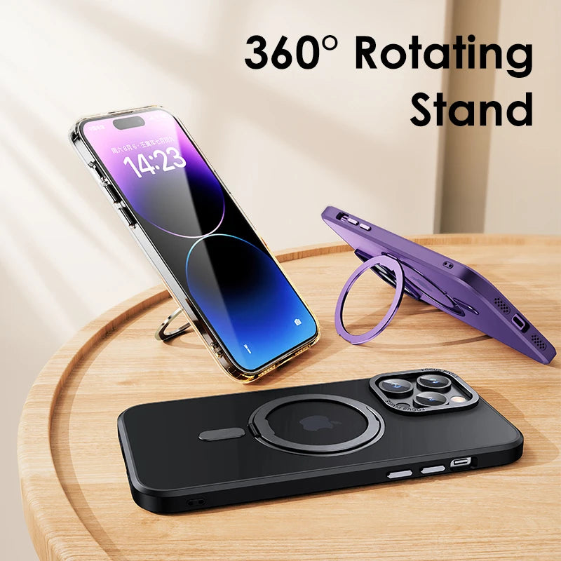 MagSafe Case For iPhone With Ring Holder