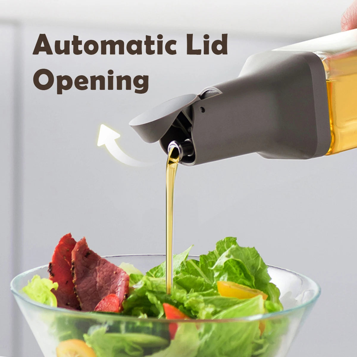 Automatic Glass Oil Bottle