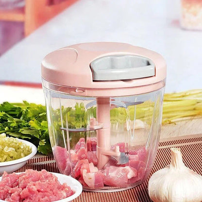 Manual Meat Garlic Veg Chopper